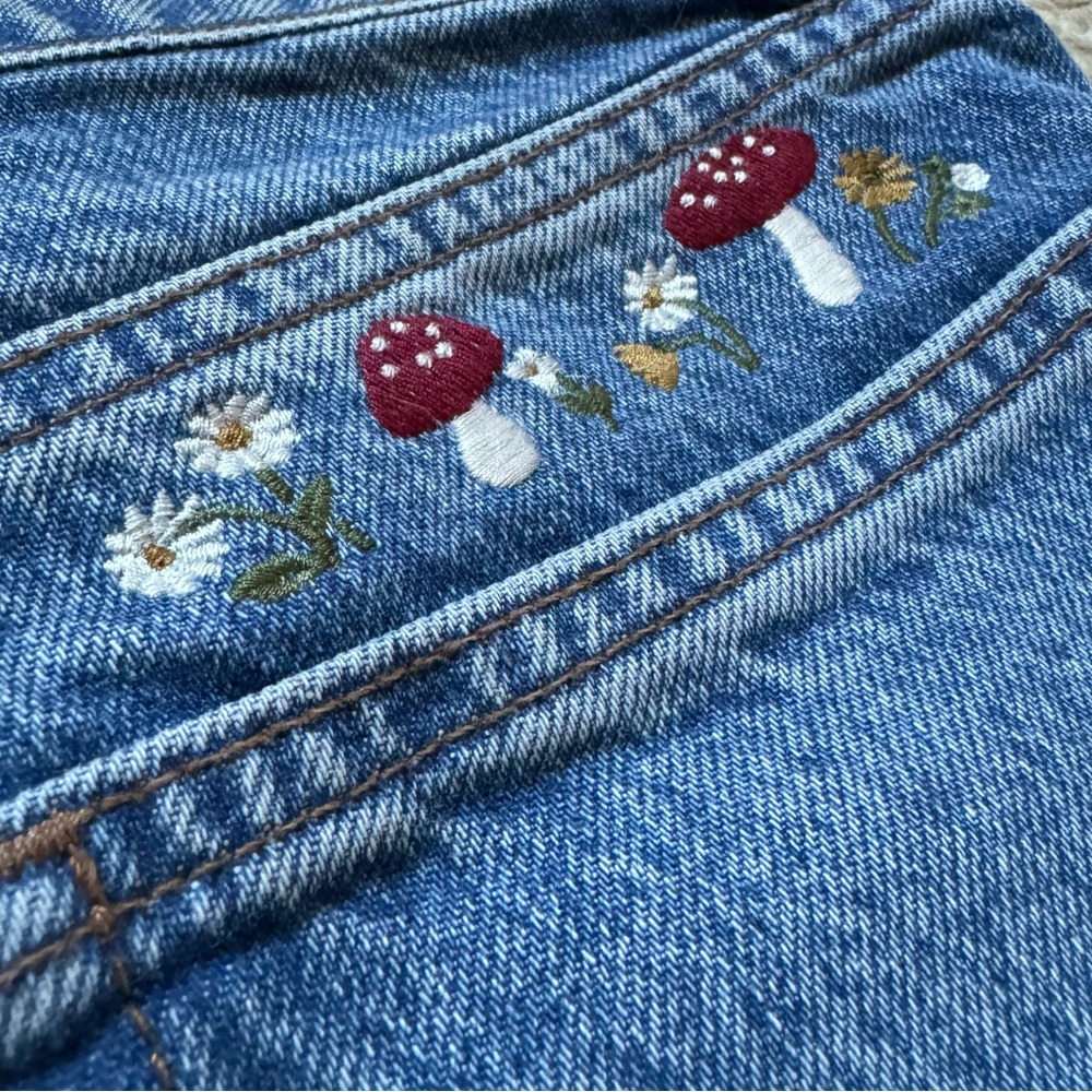Reformation Cynthia Jean with Mushroom embroidery